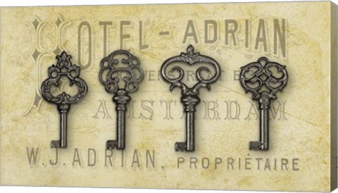 Framed Gold Key Vintage Two Print