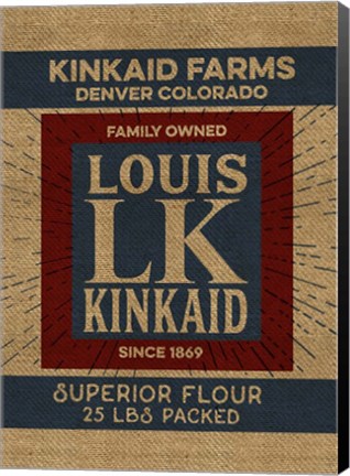 Framed Flour Sack Kinkaid Print