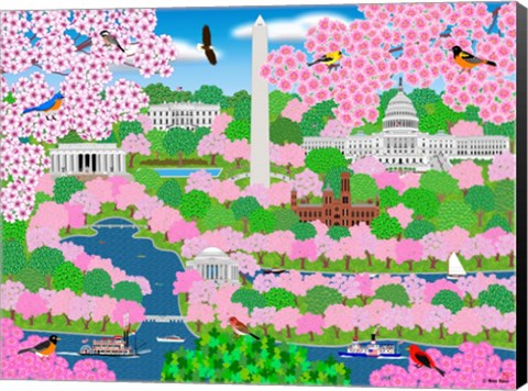 Framed Dream Of Washington DC Print