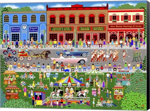 Framed Home Town Parade Print