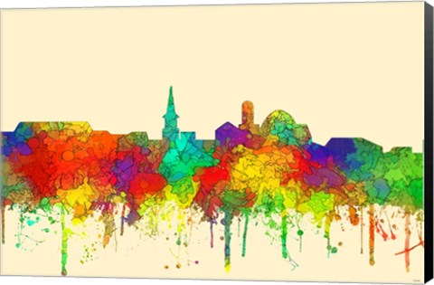 Framed Alexandria Virginia Skyline-SG Print