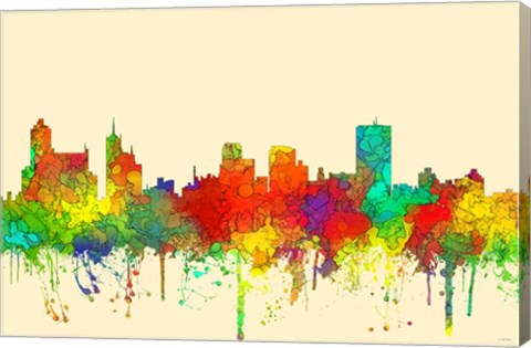 Framed Memphis Tennessee Skyline -SG Print