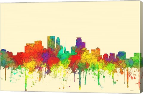 Framed Minneapolis Minnesota-SG Print