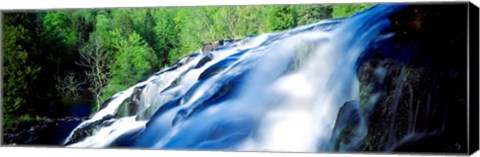 Framed Waterfall in a Forest, Bond Falls, Michigan Print