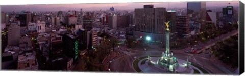 Framed Victory Column in a City, Independence Monument, Mexico City, Mexico Print