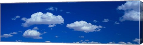 Framed Low angle view of Clouds in the Blue Sky, White Sands, New Mexico Print