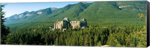 Framed Historic Banff Springs Hotel in Banff National Park, Alberta, Canada Print