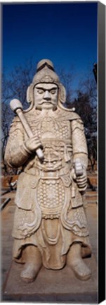 Framed Close-up of a Statue, Ming Temple, China Print