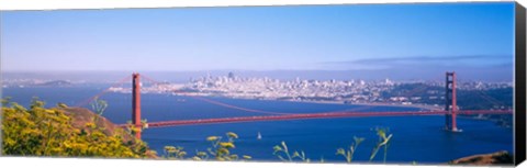 Framed View of the Golden Gate Bridge, San Francisco, California Print