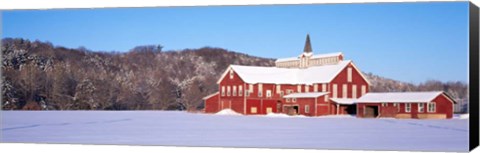 Framed Barn in a Field, Columbia County, Pennsylvania Print