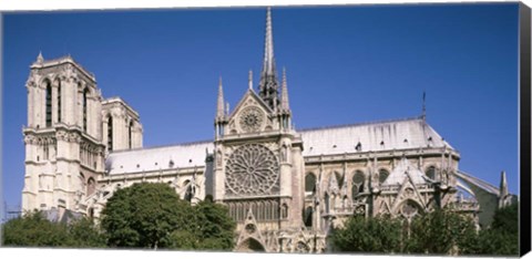 Framed View of the Notre Dame, Paris, Ile-De-France, France Print