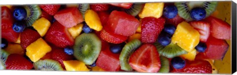 Framed Close-up of Fruit Salad Print