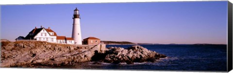 Framed Portland Head Lighthouse, Cape Elizabeth, Maine, New England Print