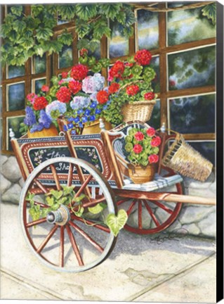 Framed Peddlin Posies Print