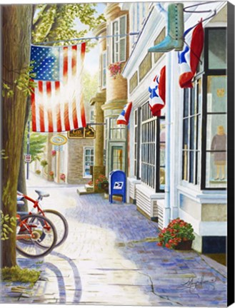 Framed Old Town USA Print