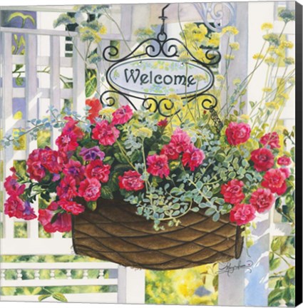 Framed Welcome To My Garden Print