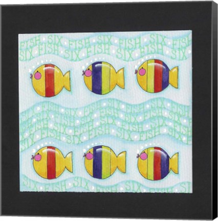 Framed 6 Fish Print