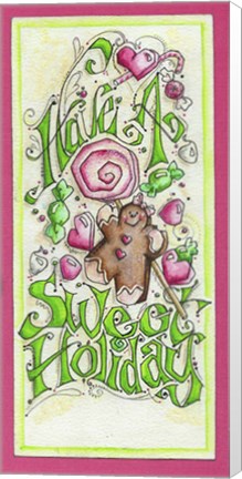 Framed Sweet Holidays Print