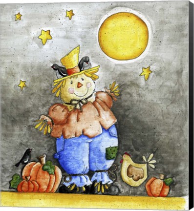 Framed Scarecrow and Friends Print