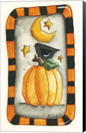 Framed Halloween Mr P and Friends Print