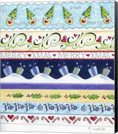 Framed Christmas Borders Print