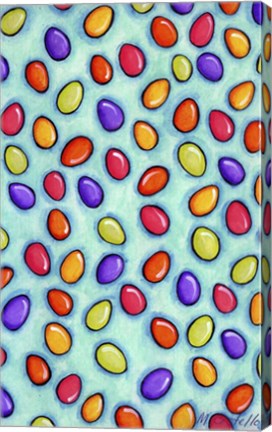 Framed Color Egg Coordinate 2 Print