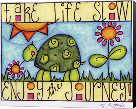 Framed Color Turtle Print