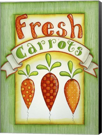 Framed Fresh Carrots Print
