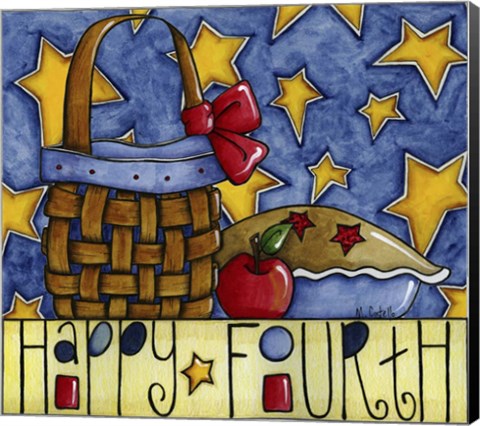 Framed Happy Fourth Print