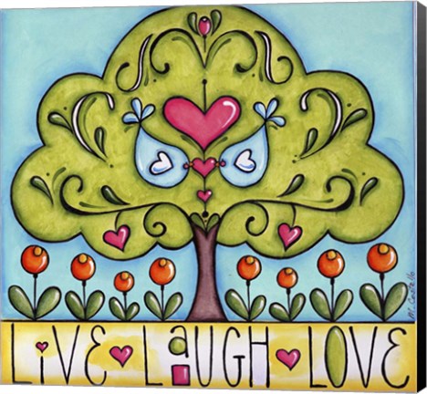 Framed Live Laugh Love Print