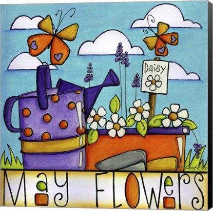 Framed May Flowers Print