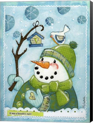 Framed Snow Friends Print
