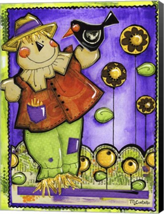 Framed Scarecrow And Company Print