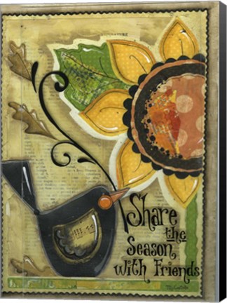 Framed Share the Season with Friends Print