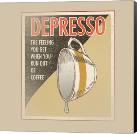 Framed Depresso Print