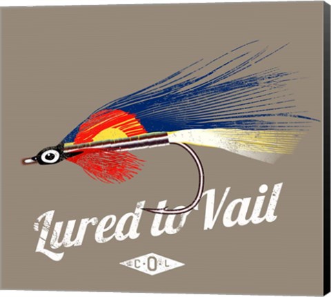 Framed Lured to Vail Print