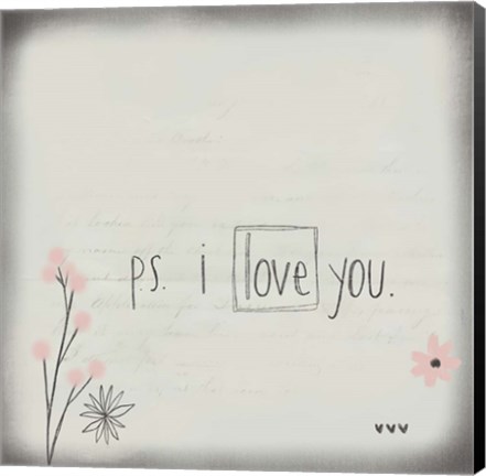 Framed PS I Love You Print