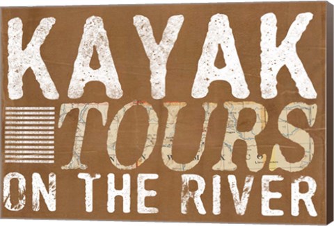 Framed Kayak Tours Print