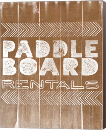 Framed Paddle Board Rentals Print