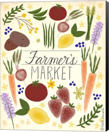 Framed Farmer&#39;s Market Print