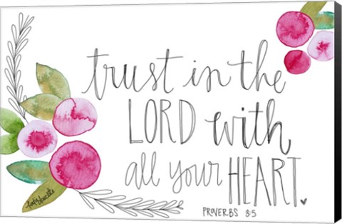 Framed Trust in the Lord Print