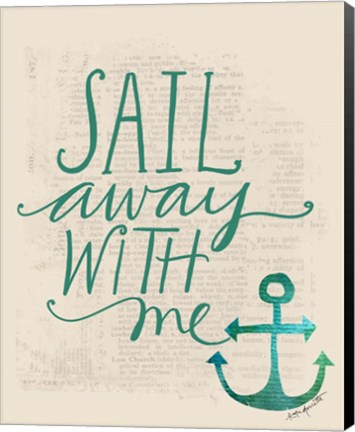 Framed Sail Away with Me Print