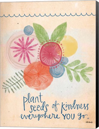 Framed Plant Seeds of Kindness Print