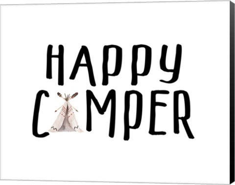 Framed Happy Camper II Print