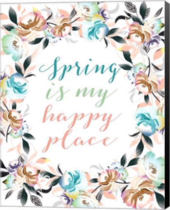 Framed Spring is My Happy Place Print