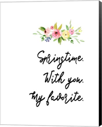 Framed Springtime With You II Print