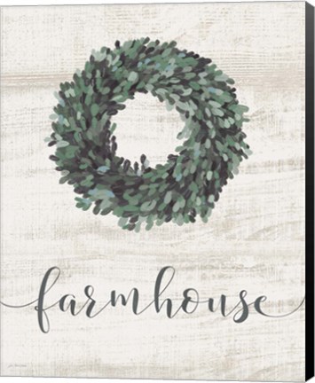Framed Farmhouse Wreath Print
