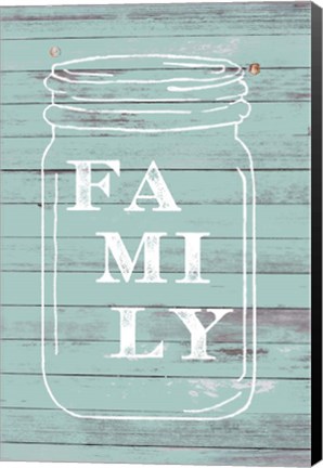 Framed Family Mason Jar Print