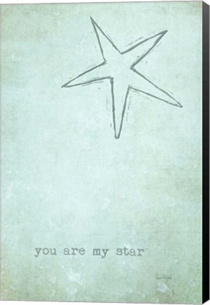 Framed You Are My Star Print
