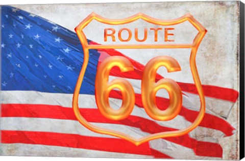 Framed Route 66 Print